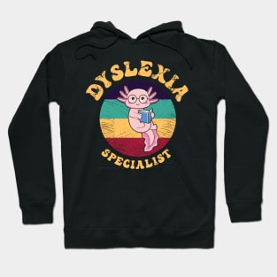 Dyslexia Specialist Teacher Kawaii Dyslexia Interventionist Hoodie